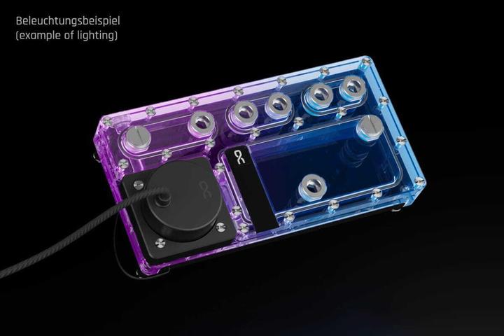 Productafbeelding Alphacool Core Distroplate 240 Links V.2 mit D5 Apex Pumpe, für D5/DDC