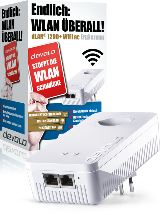Produktbild Devolo dLAN 1200+ WiFi ac Erweiterung (1200 Mbit/s)