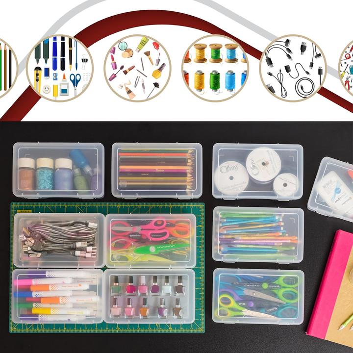 Actual product image Iris Ohyama Stackable storage box set (13 cm, 1.40 l, 10x)