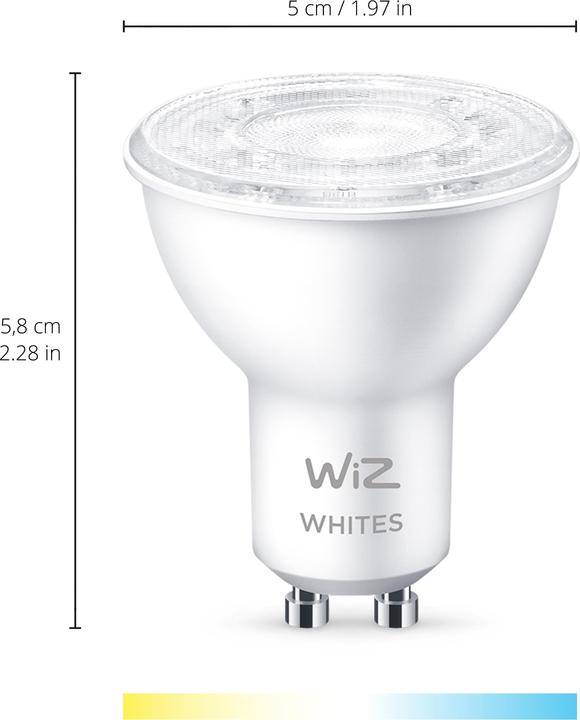 Produktbild WiZ White (GU10, 4.90 W, 345 lm, 1 x, F)