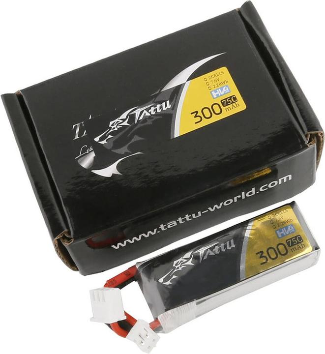 Produktbild Tattu RC-Akku LiHV 300 mAh 7.6 V 75C (7.60 V, 300 mAh)