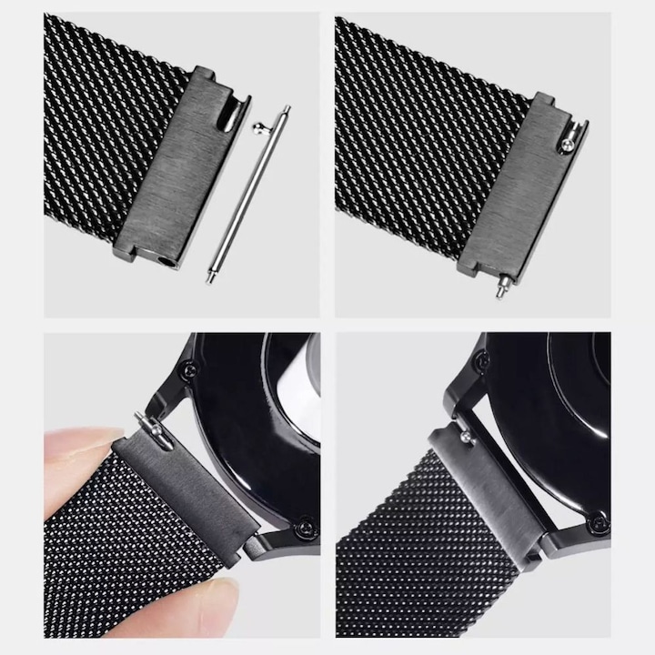 Actual product image Dux Ducis Milanese Series (20 mm, 41 mm, 42 mm, Stainless steel, Gear Sport, Gear S2, Galaxy Watch, Galaxy Watch Active, Galaxy Watch Active 2, Galaxy Watch 3)