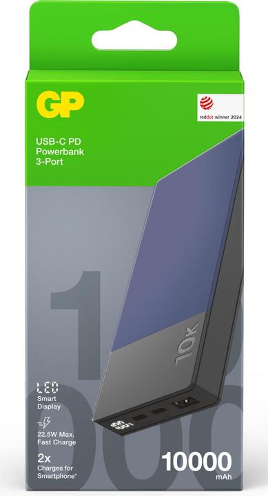 Immagine prodotto GP Batteries GP Powerbank M2+ USB-C PD 10000 mAh - Blu (10000 mAh)