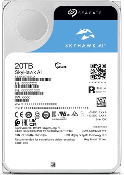 Produktbild Seagate SkyHawk AI (16 TB, 3.5", CMR)