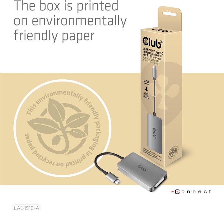 Immagine prodotto Club 3D CAC-1510-A (DVI, 8.50 cm)