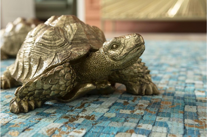 Produktbild Designlife Deko Figur Turtle Gold Klein (14.5 x 30 x 25.5 cm)