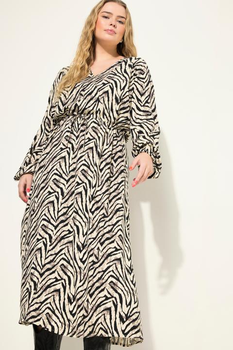 Produktbild Studio Untold Maxikleid, A-Line, Zebra Print, Wrap-Effekt (54)