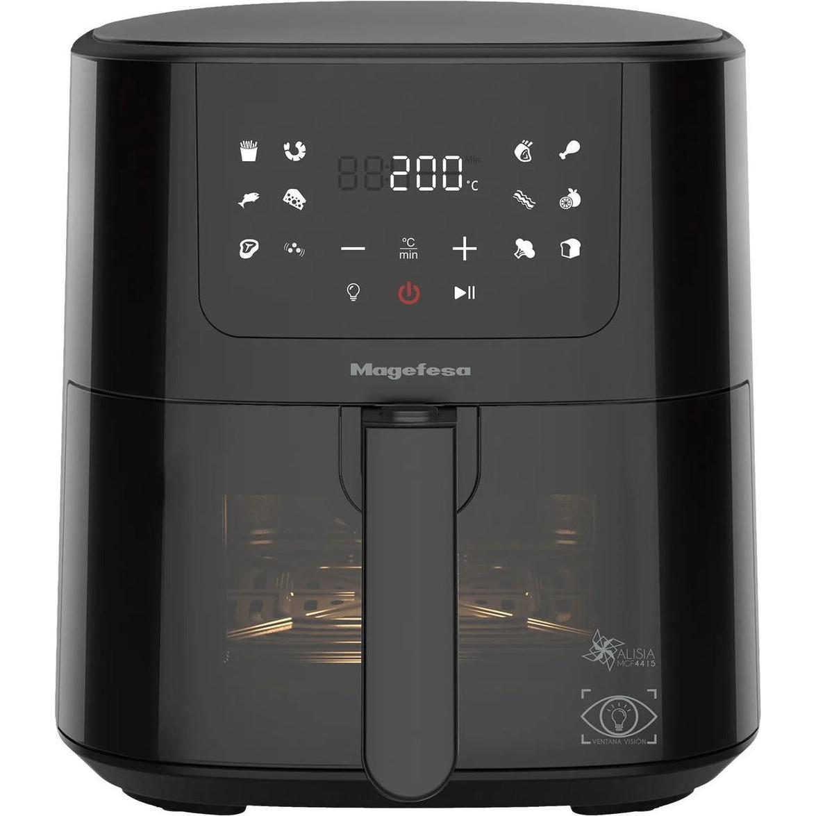 Magefesa Heissluftfritteuse Schwarz 1500 W 5 L, Friggitrice, Nero