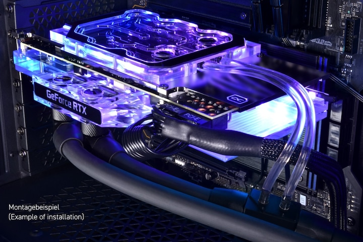Actual product image Alphacool GPX-N water block + heat sink