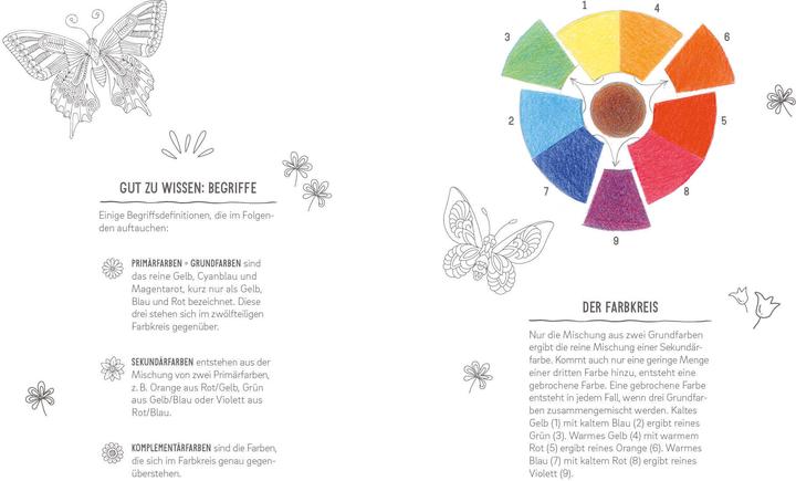 Produktbild Malbuch - Blumenwiese Mandala