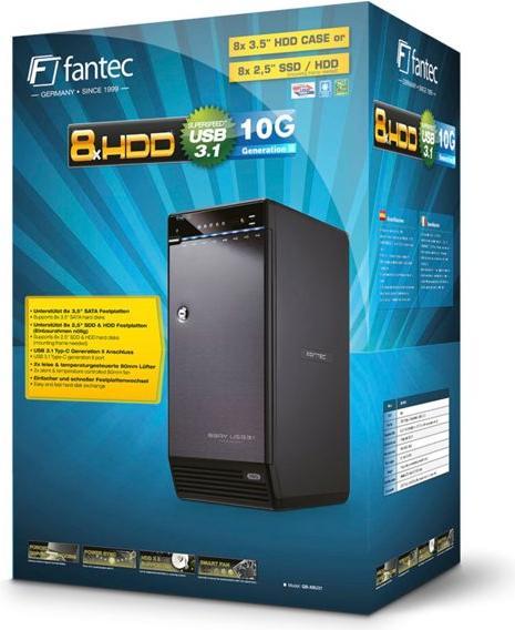 Immagine prodotto Fantec QB-X8U31 8x 3,5 SATA HDD USB 3.1 (3.5")