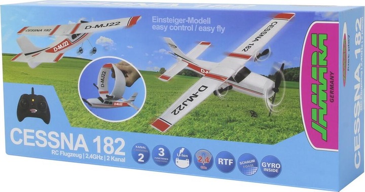 Productafbeelding Jamara Cessna 182 Vliegtuig 2.4GHz Gyro 2CH (Gemotoriseerde vliegtuigen)