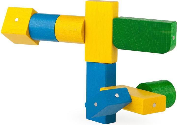 Image du produit Kooglo Blocs magnétiques en bois Couleur Basic