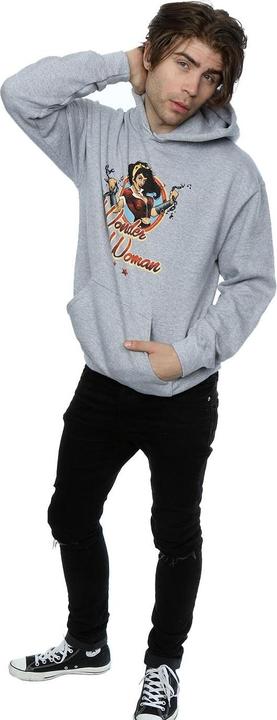 Actual product image Mens DC Bombshells Wonder Woman Badge Hoodie (XXL)