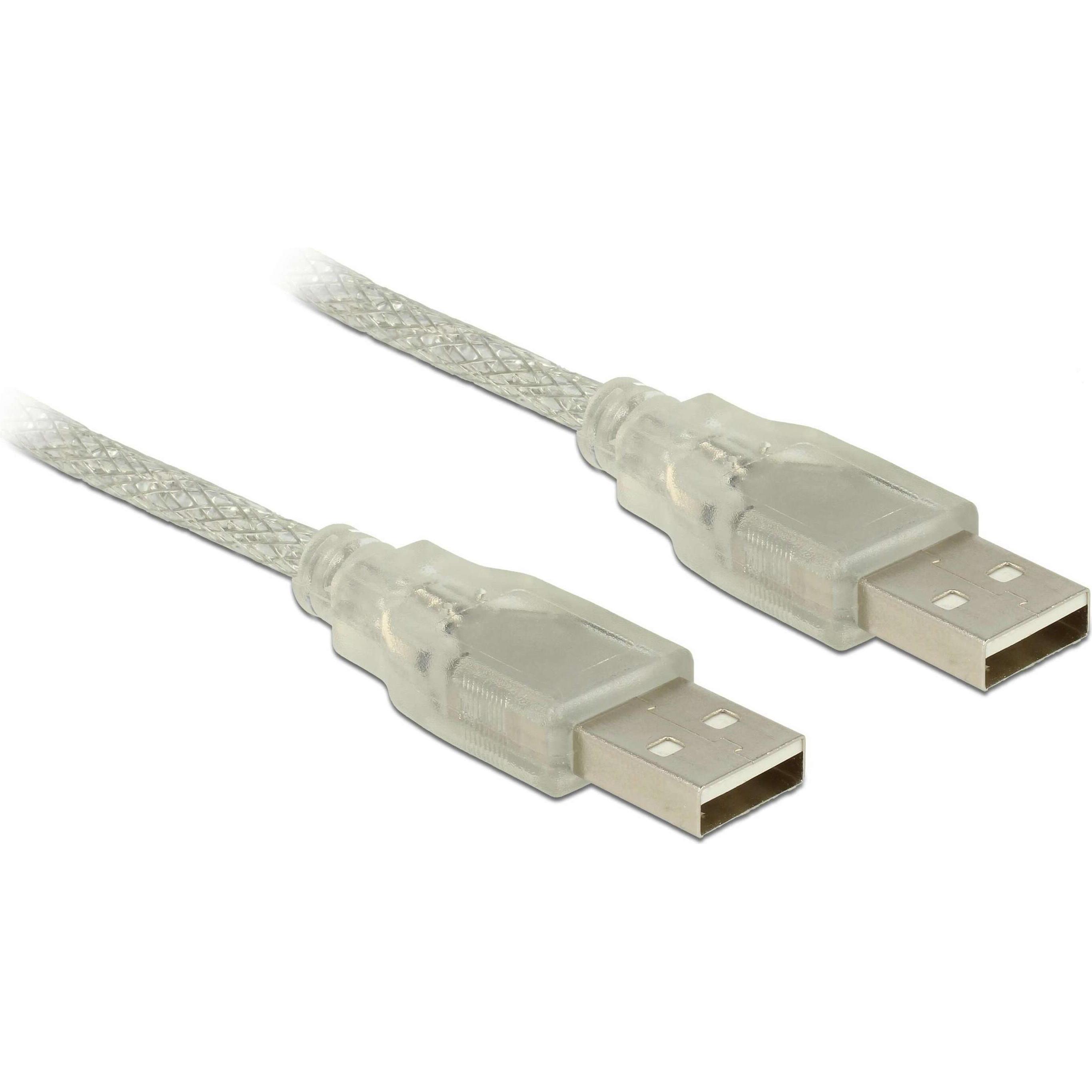Delock Kabel USB Typ-A Stecker USB Typ-A Stecker 1 m tra (1 m, USB 2.0), USB Kabel