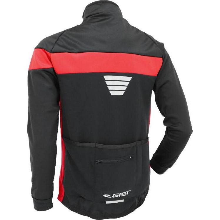 Thumbnail - Gist, Herren, Velojacke, regenjacke inside hiver (M), Schwarz, Rot, M