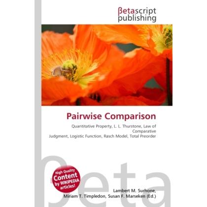 Pairwise Comparison, Fachbücher