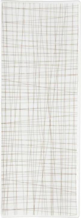 Produktbild Rosenthal Platte flach 34x13cm - Mesh Line Walnut (1x)