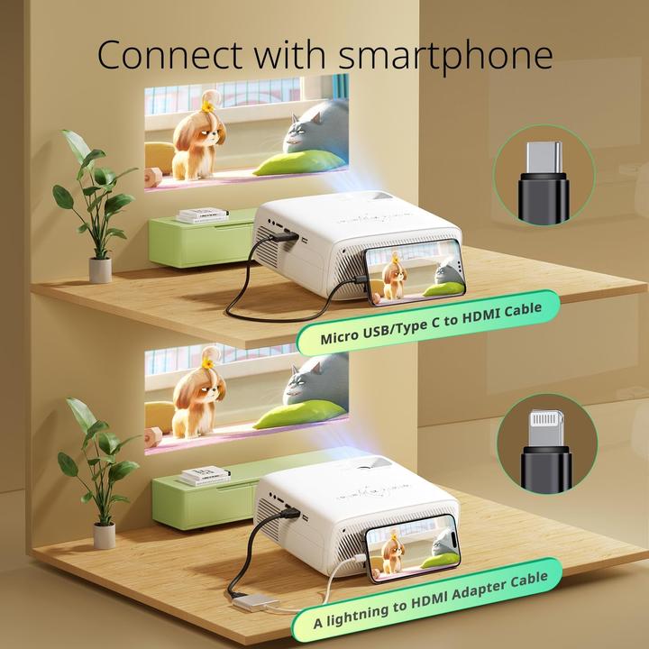 Actual product image Yoton Bluetooth Beamer Y6 (400 lm)