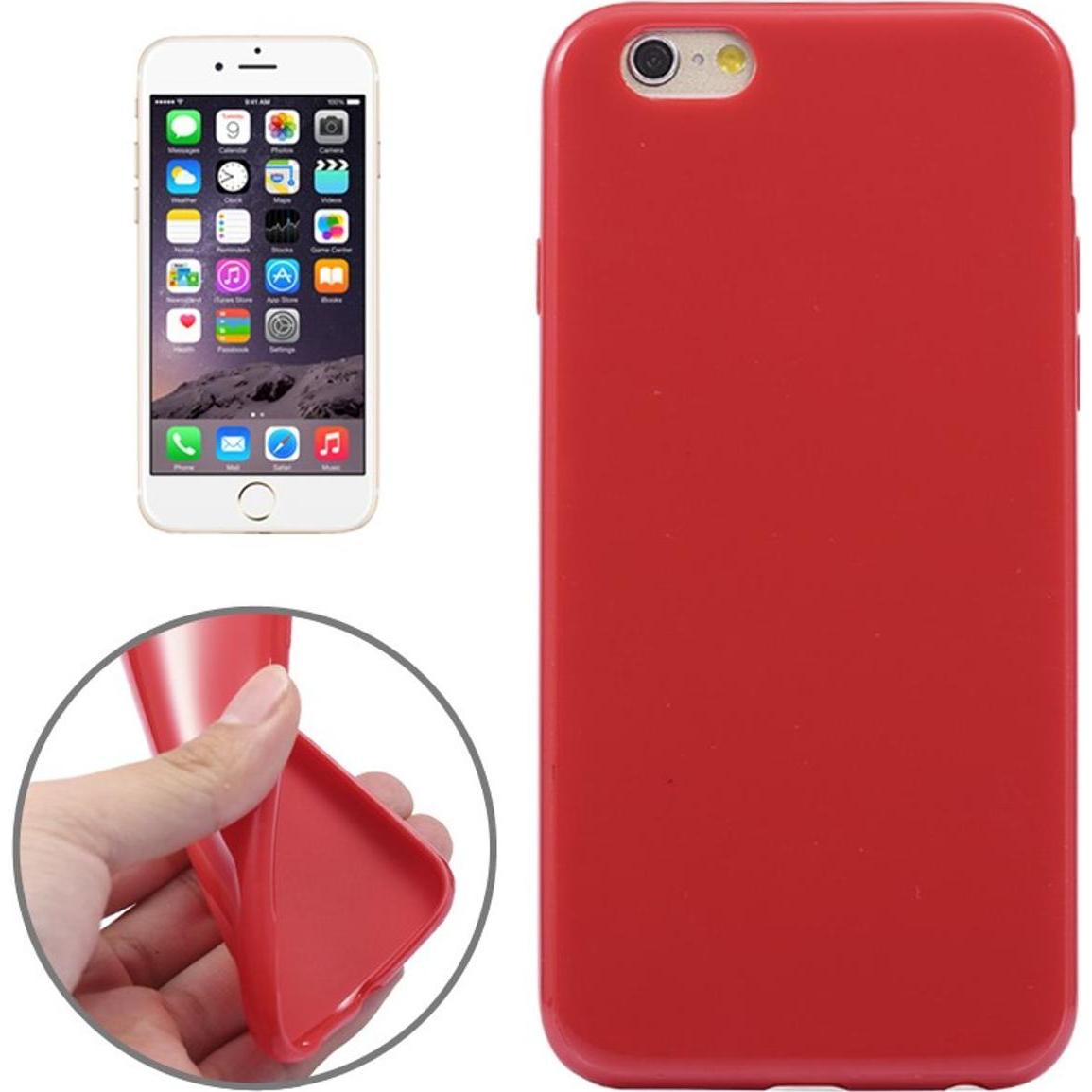König Design Apple iPhone 6 Plus Handy Hülle TPU Rot (Apple iPhone 6 Plus), Smartphone Hülle, Rot