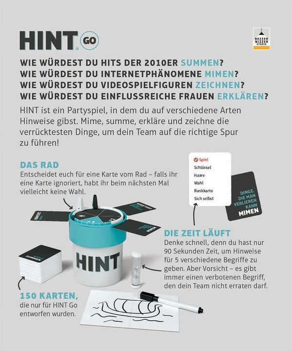 Produktbild Asmodée BEZD0003 - HINT Go, Quizspiel, für 4+ Spieler, ab 15 Jahren (DE-Ausgabe) (Deutsch)