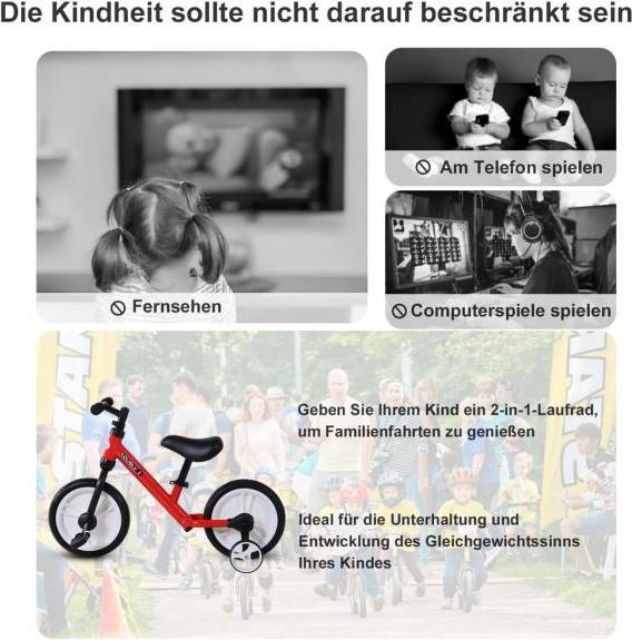Image du produit Homcom Vélo enfant 2 en 1 (12")