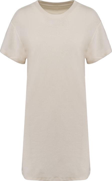 Native Spirit Nachhaltiges Damen T-Shirt Kleid aus Frottier mit Schulter (XL)