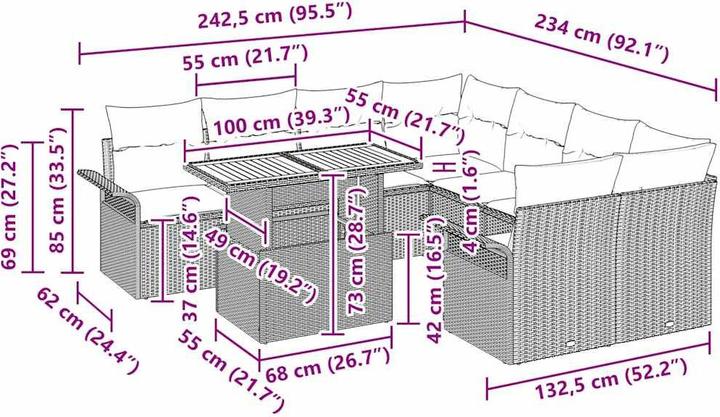 Produktbild vidaXL Russell
