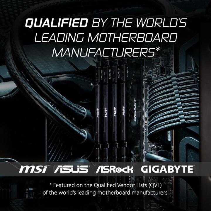 Produktbild Kingston Fury Beast (1 x 16GB, 5600 MHz, DDR5-RAM, DIMM)