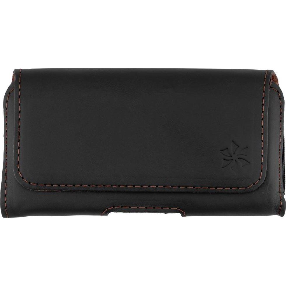 Honju, Bauchtasche, horizon Glattleder Universal Gürteltasche für Smartphones, Schwarz