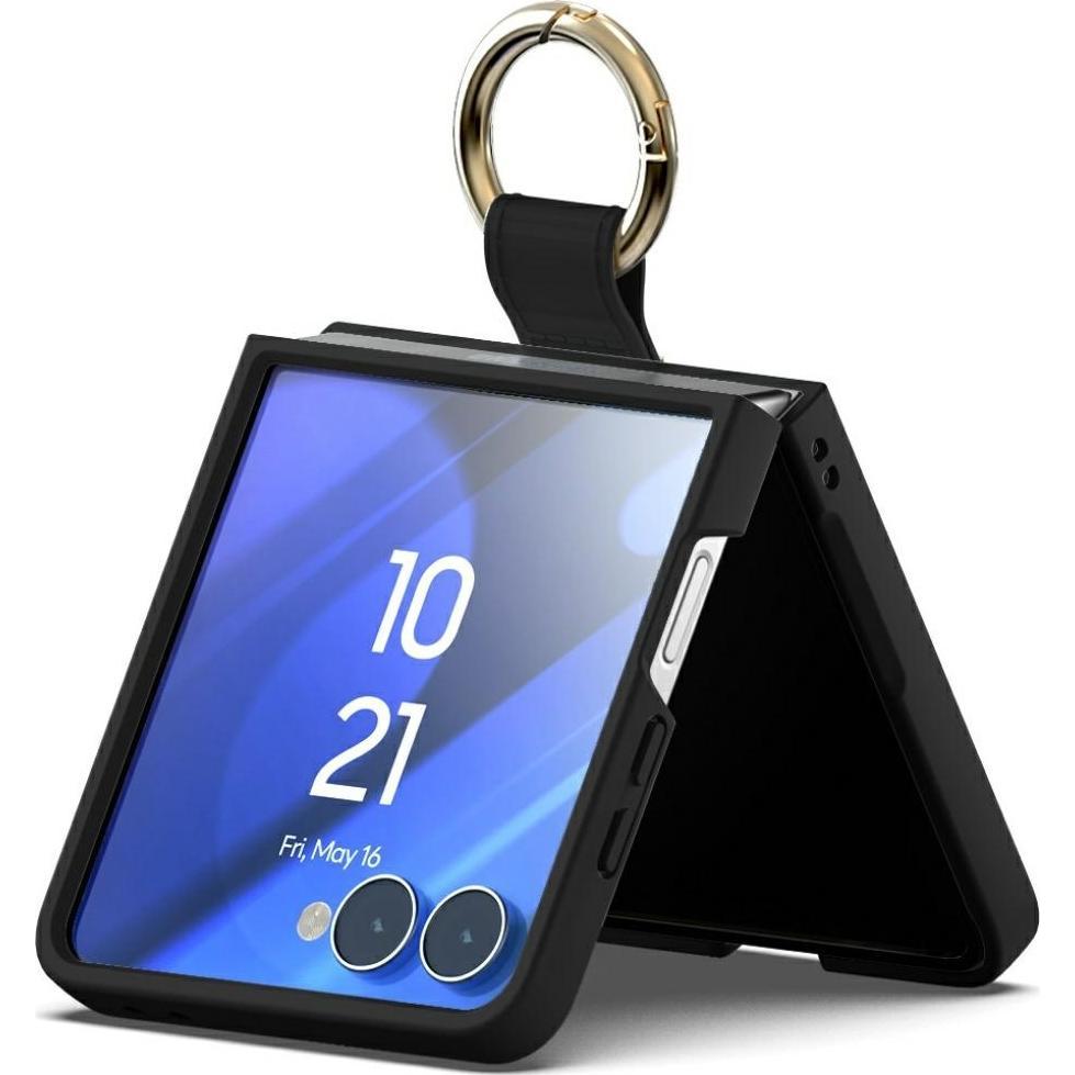 Goospery Gold Ring Case Series Hülle (Samsung Galaxy Z Flip7), Cover smartphone, Nero