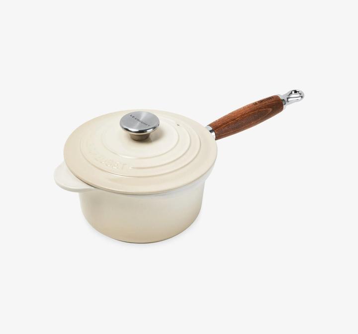 Image du produit Le Creuset Pot à profit avec poignée en bois (18 cm, Poêle à frire, Fonte)