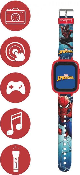 Actual product image Lexibook SpiderMan colour display watch with camera (Multilingual)