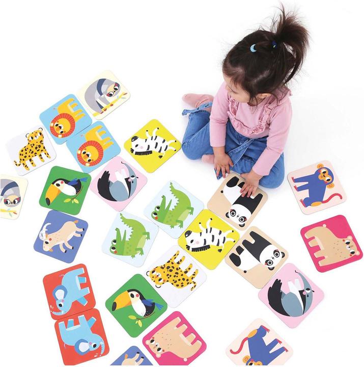 Actual product image Banana Panda Super size memo game wild animals 2+