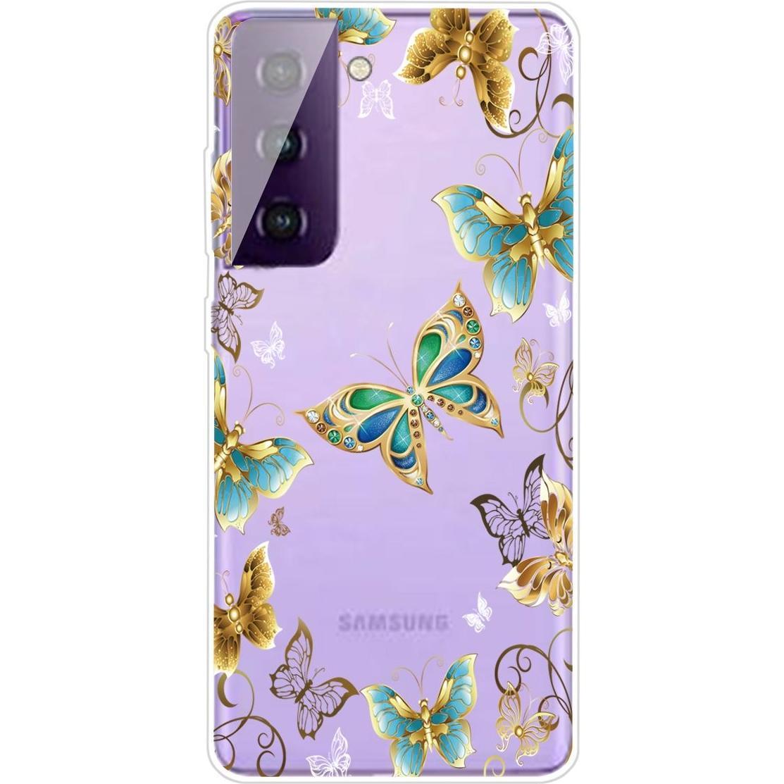 König Design Hülle Handy Schutz für Samsung Galaxy S21 Case Cover Tasche Etuis Transparent (Samsung Galaxy S21+), Smartp...