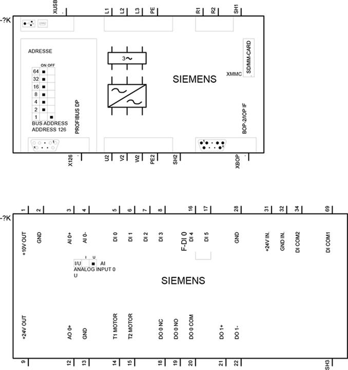 Produktbild Siemens SINAMICS G120C DP 2,2KW UNFIL