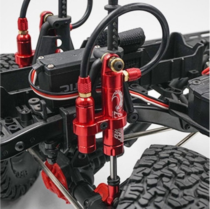 Immagine prodotto Yeah Racing Ammortizzatore Desert Lizard Piggypack Nero, 100 mm