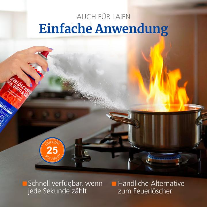 Produktbild Hekatron 31-6900086-01-XX Universal Löschspray gegen Entstehungsbrände – Brandschutz für Haushalt, A (A)