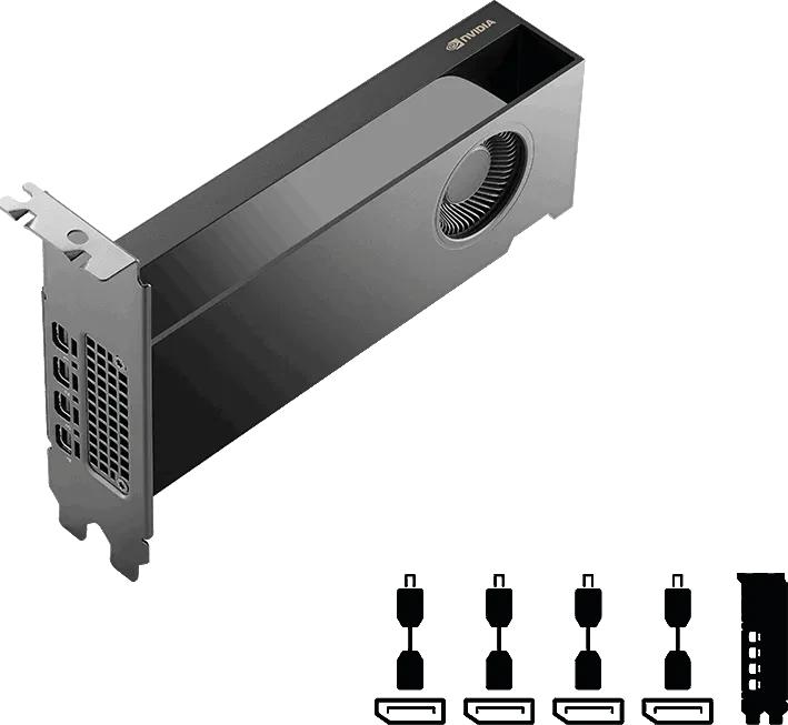 Produktbild PNY NVIDIA RTX PRO 2000 Blackwell 16GB GDDR6 ECC OEM Version 4xMini DP (16 GB)