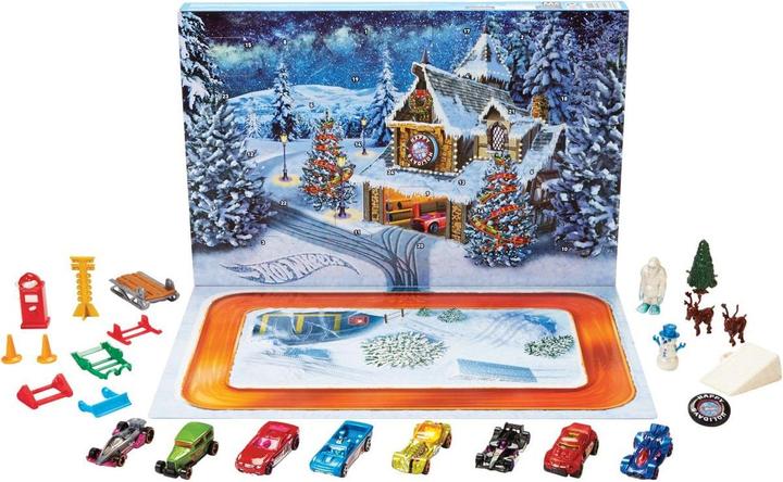 Actual product image Hot Wheels Advent calendar