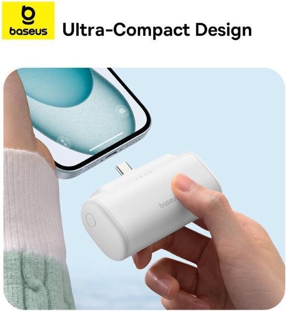Actual product image Baseus Compact Series Fast Charging USB-C Powerbank 20W (5000 mAh, 20 W, 18.50 Wh)