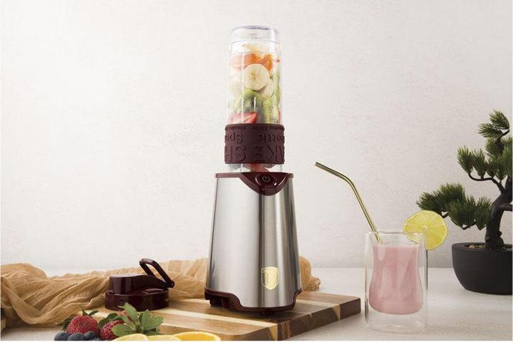 Actual product image BerlingerHaus Design blender incl. sports bottle 570ml, 300 W, bordeaux (300 W)
