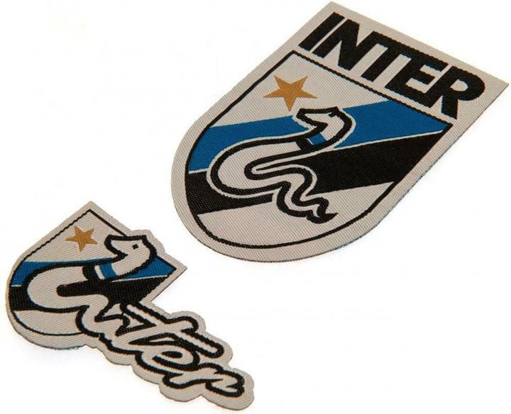 Productafbeelding Inter Milan FC Logo strijkbare stickerset 2 stuks (2 x)