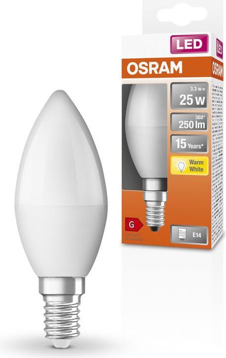 Actual product image Osram Star Classic B (E14, 3.30 W, 250 lm, 1 x, G)