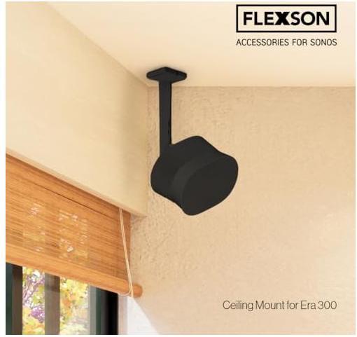 Actual product image Flexson Ceiling mount for Sonos ERA 300 (1 pcs., Wall installation, Pivoting, Tiltable)