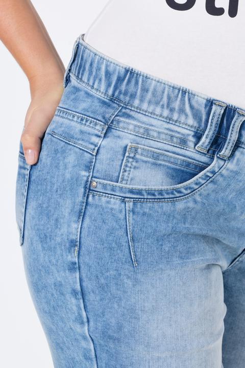 Image du produit Laurasøn Jean coupe Flared, 5 poches, en polyester recyclé (42)