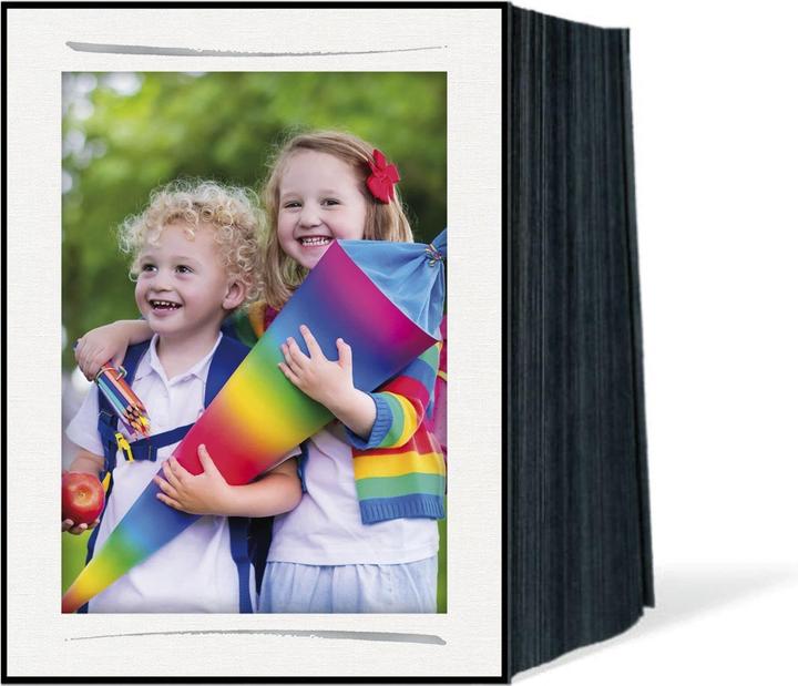 Produktbild Daiber 1x125 Endlospassepartouts 13x18 Leinen Pinselstrich (13 x 18 cm)