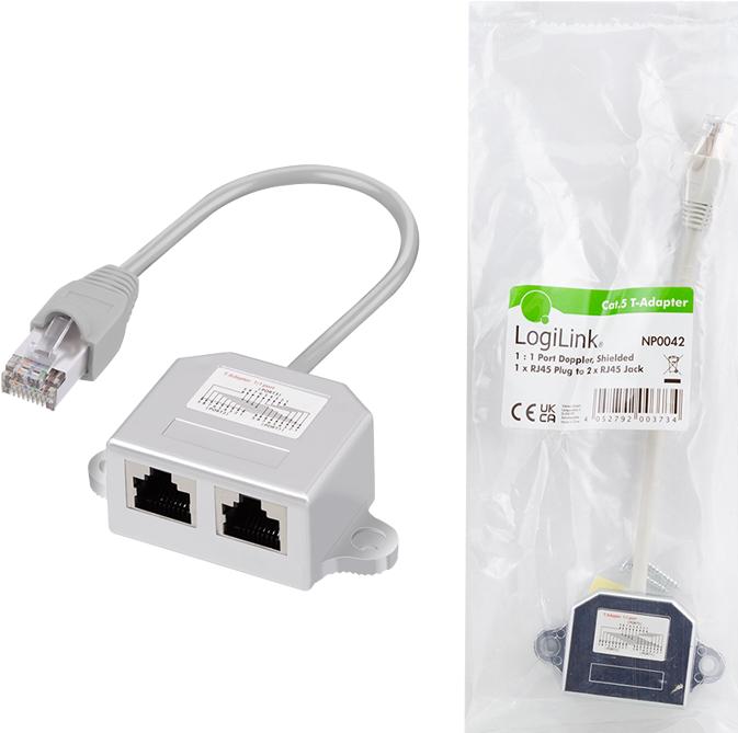 Actual product image LogiLink T-Adapter (Cable Accessories)