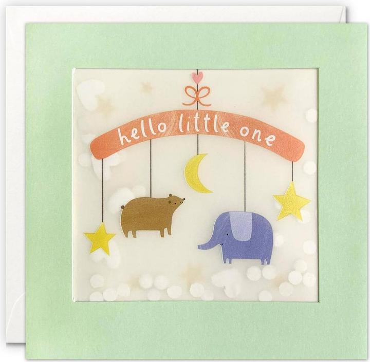 Image du produit Cart Carte d'anniversaire Hello little one 12,5 x 12,5 cm (1 pcs)