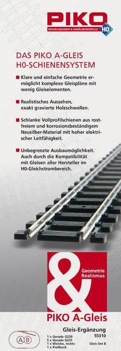 Produktbild Piko H0 A-Gleis 55310 Ergänzungs-Set (Spur H0)